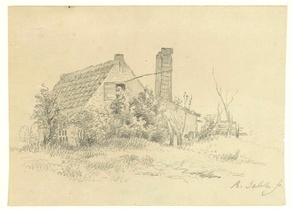 Oude bakkerij in Maxen bij Dresden, Raden Sarief Bastaman Saleh, c. 1824 - c. 1880 - Rijksmuseum