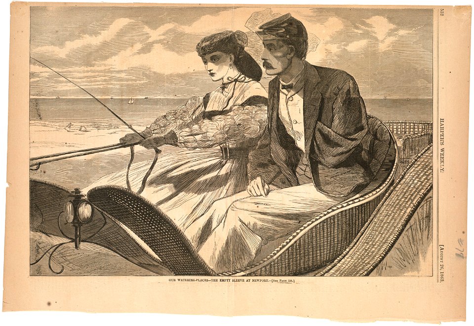 Our watering-places -- The empty sleeve at Newport (Boston Public Library)
