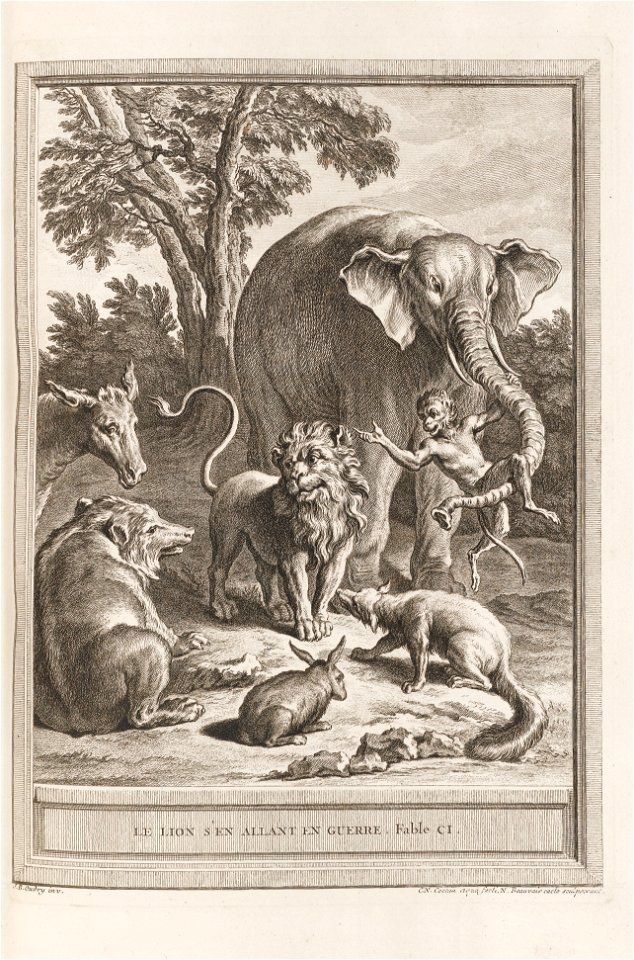 Oudry Le lion s'en allant en guerre