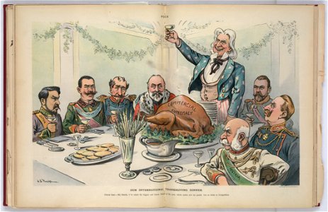 Our international thanksgiving dinner - J.S. Pughe. LCCN2010651488