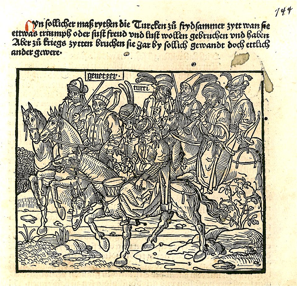 Ottoman cavalry during the Siege of Rhodes - Breydenbach Bernhard Von - 1486