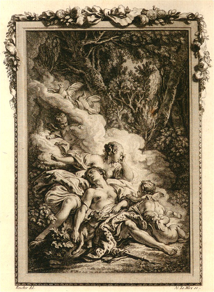 Ovide - Metamorphoses - III - Vénus et Adonis mort