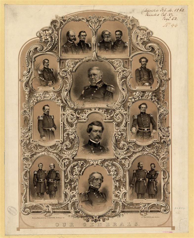 Our generals - J.H. Bufford's, lith., Boston. LCCN90715231