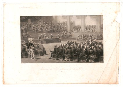 Ouverture des Etats-généraux á Versailles (5 Mai 1789) - peint par Couder ; gravé par Prudhomme ; dessiné par Sandoz ; diagraphe et pantographe-Gavard. LCCN90708647