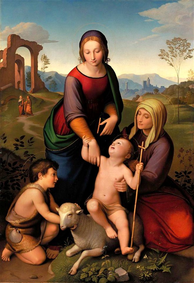Friedrich Overbeck - Mary and Elizabeth with Jesus and John the Baptist