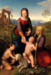 Friedrich Overbeck - Mary and Elizabeth with Jesus and John the Baptist