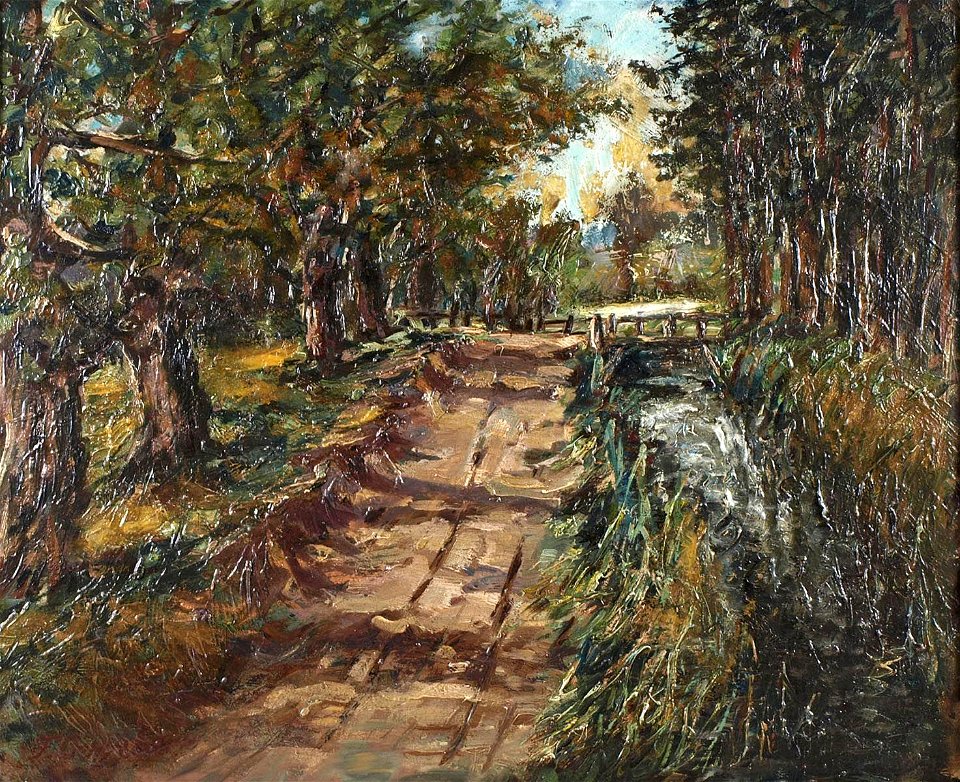 Fritz Overbeck - Moorlandschaft mit Weg