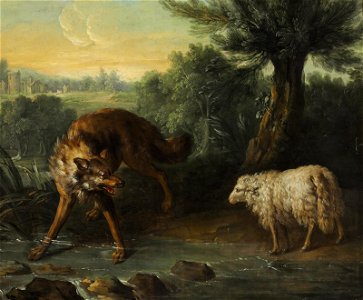 Jean-Baptiste Oudry - Le loup et l'agneau