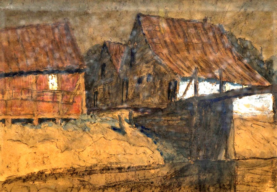 Fritz Overbeck - Gehöft am Moorgraben
