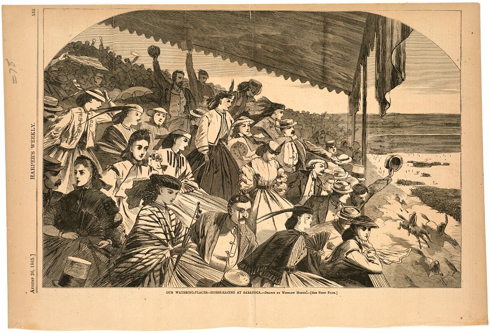 Our watering-places -- Horse-racing at Saratoga (Boston Public Library)