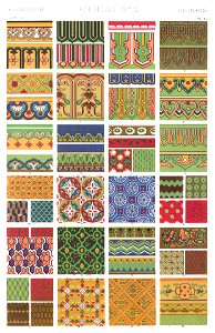 Owen Jones - Grammar of Ornament - 1868 - plate 060 - 300ppi