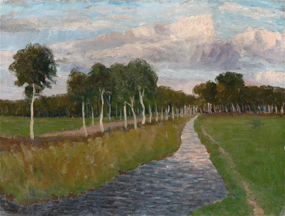 Fritz Overbeck - Abend am Moorkanal II (ca. 1905)