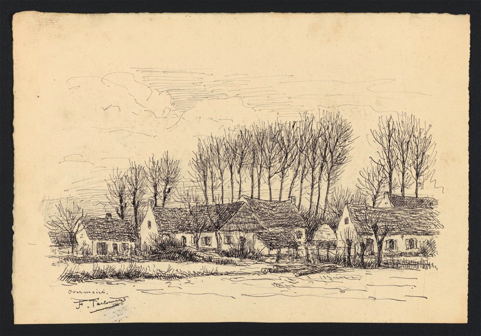Overmeire drawing by Jean-François Taelemans, R-2009-26392, Prints Department, Royal Library of Belgium