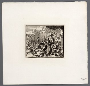 Overrompeling van de tempel door de soldaten van Pompejus, objectnr A 47934
