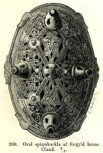 Oval spännbuckla fr Öland (Montelius 1877 s328 fig389)