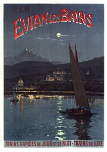 P L M Evian les Bains - Tauzin Louis (1908)