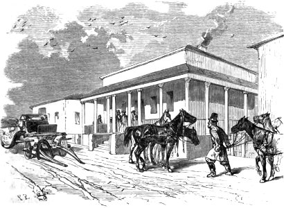 P.B. Station de poste dans le pays du Don. Floriant Gille. Lettres sur le Caucase et la Crimée. 1859. P.21