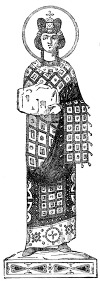 P129a-Costume of an Empress of Constantinople