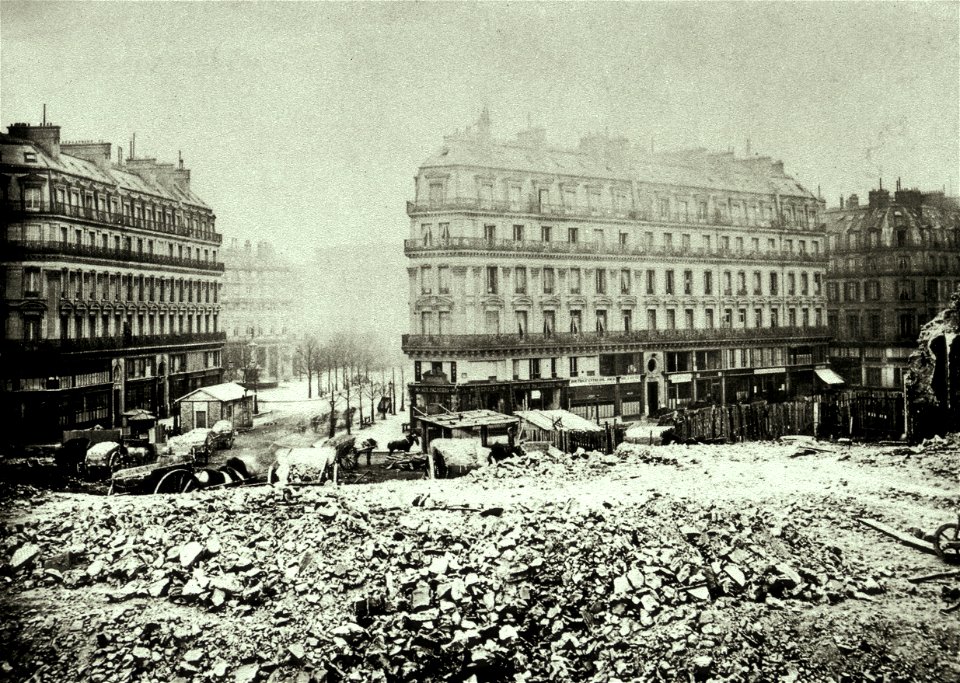 P. Emonts - Demolition of Butte des Moulins for Avenue de l'Opéra