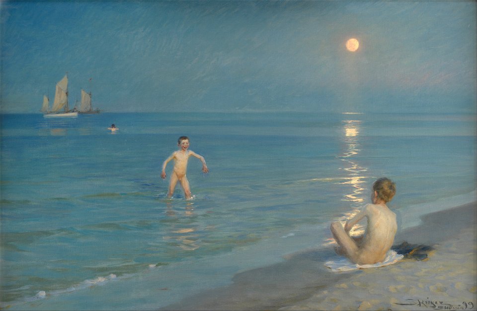 P.S. Krøyer - Boys Bathing at Skagen. Summer Evening - Google Art Project