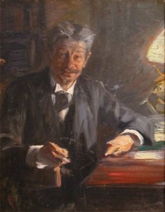 P S Krøyer 1900 - Georg Brandes - Skitse til maleri