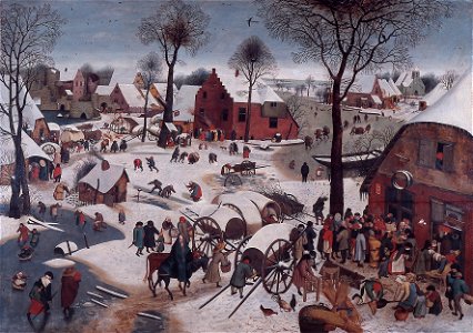 P. II Brueghel - Volkstelling in Bethlehem - NK2620 - Cultural Heritage Agency of the Netherlands Art Collection