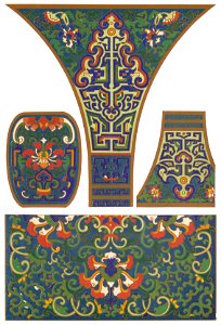 Owen Jones - Examples of Chinese Ornament - 1867 - plate 032 - 300ppi. Free illustration for personal and commercial use.