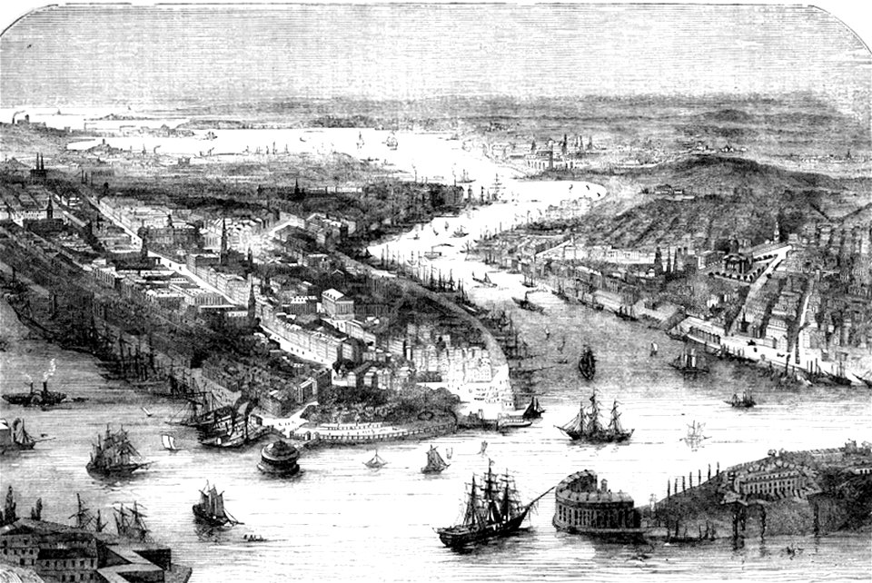 P151 General View of the City of New Yorl, 1860