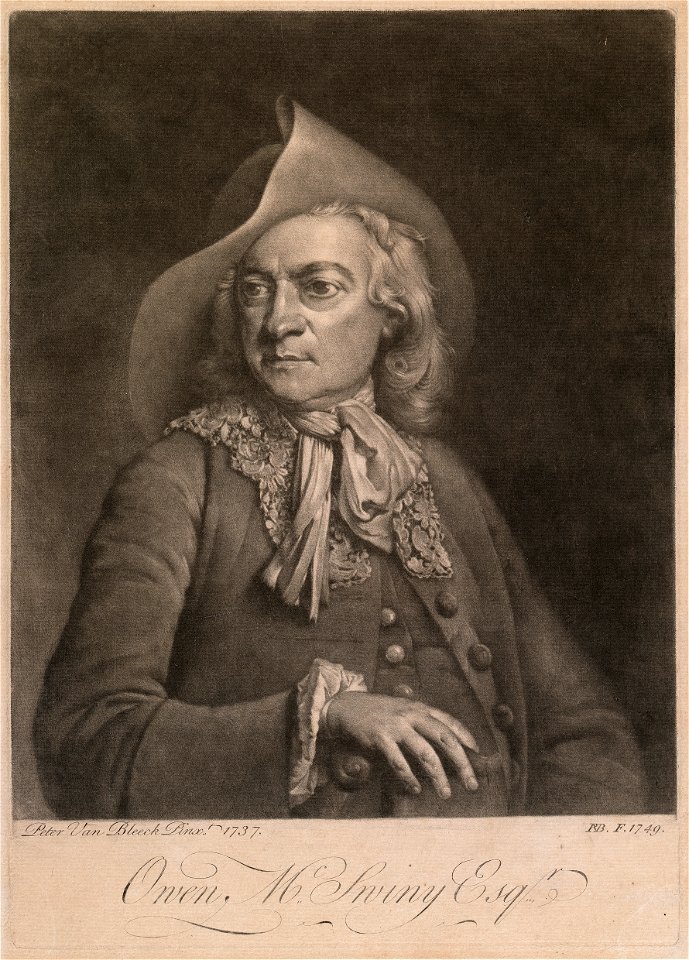 Owen McSwiny, (1676–1754), theatre impresario P5325