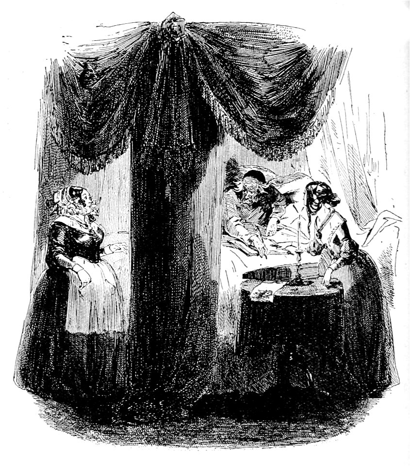 P024--Martin Chuzzlewit (Phiz)--martin suspects landlady
