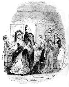 P103--Martin Chuzzlewit (Phiz)--todgers and pecksniffs call on miss pinch