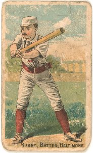 Oyster Burns, Baltimore Orioles, baseball card portrait LCCN2007680788