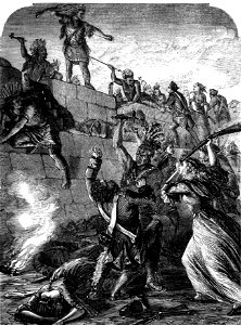 P217 The Indians Attacking Wyoming