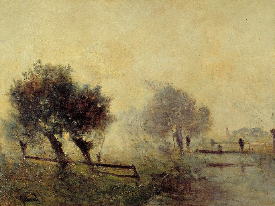 P.J.C. Gabriël - Herfstmorgen - AB9265 - Cultural Heritage Agency of the Netherlands Art Collection