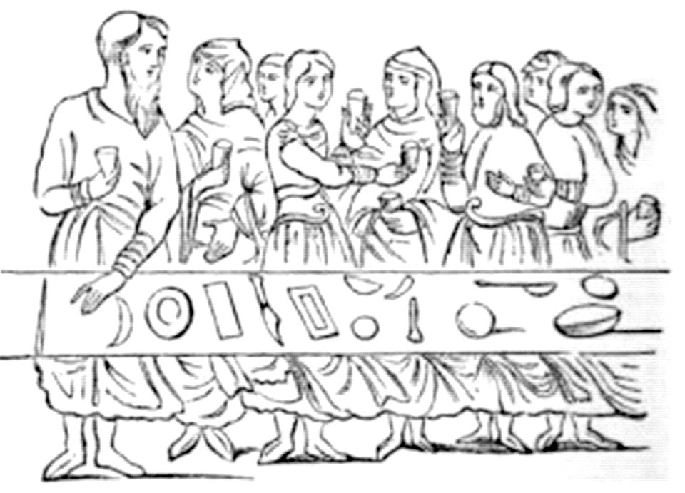 P136b-Saxon Dinner Party
