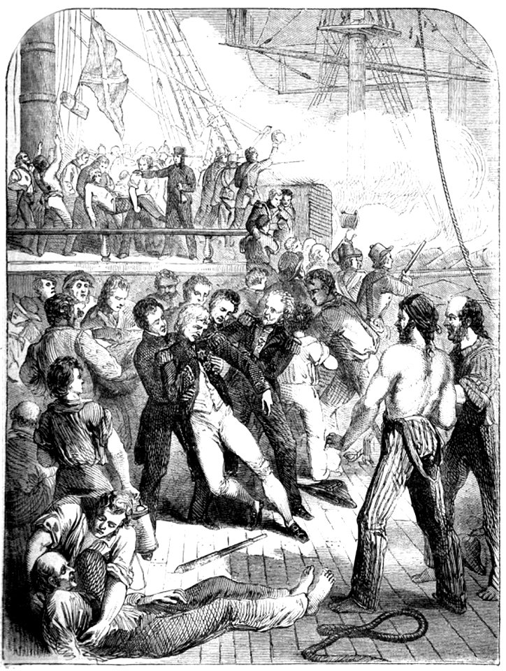 P271 LORD NELSON MORTALLY WOUNDED AT THE BATTLE OF TRAFALGAR