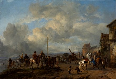 P. (1619-05-24) Wouwerman - Italiaans volksvermaak - NK3065 - Hermitage Museum
