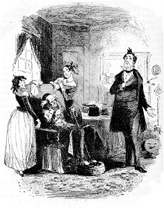 P120--Martin Chuzzlewit (Phiz)--truth prevails, virtue triumphs