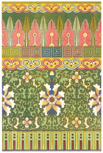 Owen Jones - Examples of Chinese Ornament - 1867 - plate 068 - 300ppi. Free illustration for personal and commercial use.