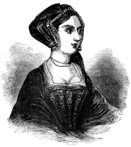 P186-Queen Anne Boleyn from original of Holbein
