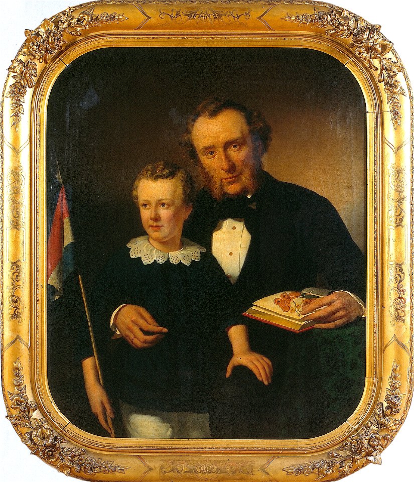 P.C.D. Tetar van Elven - Samuel Constant Snellen van Vollenhoven (1816-1880) met zijn zoon Joan Samuel - C604 - Cultural Heritage Agency of the Netherlands Art Collection