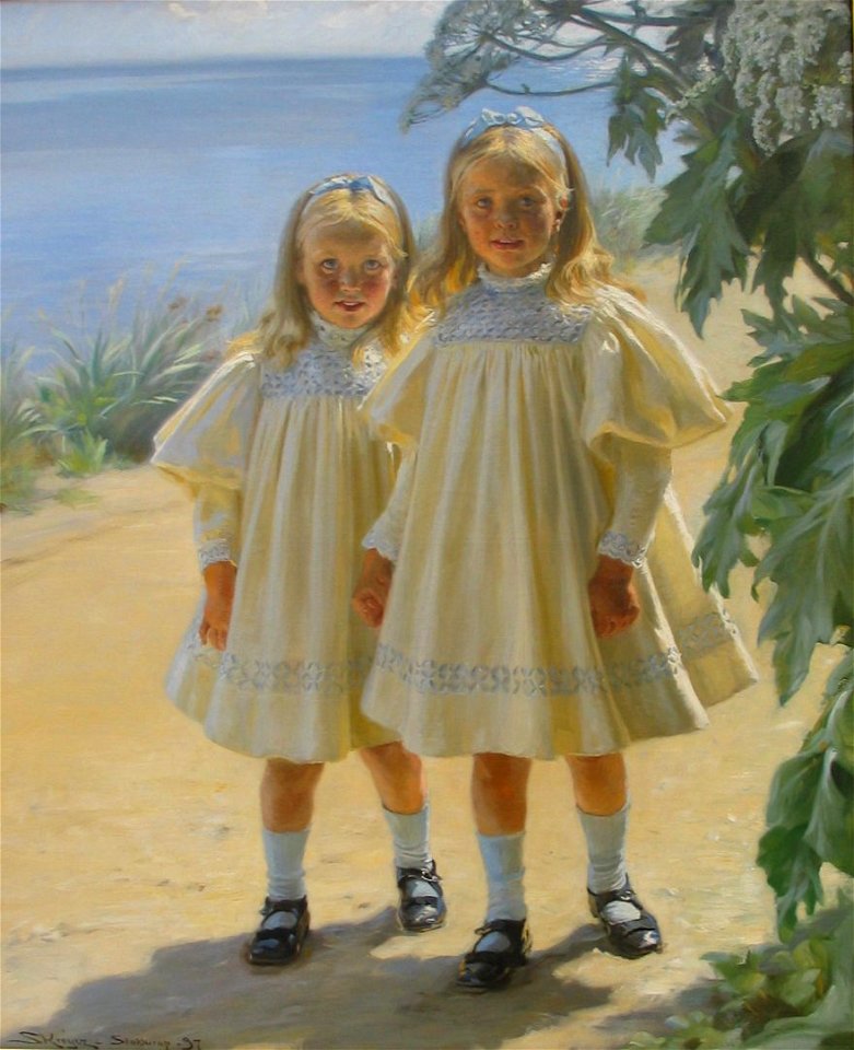 P S Krøyer 1897 - Døtrene Benzon