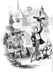 P088--Martin Chuzzlewit (Phiz)--mark begins to be jolly