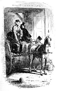 P058--Martin Chuzzlewit (Phiz)--pinch and new pupil start home