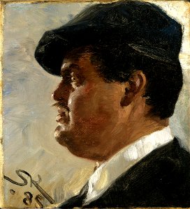 P.S. Krøyer - Carl Locher - Google Art Project. Free illustration for personal and commercial use.