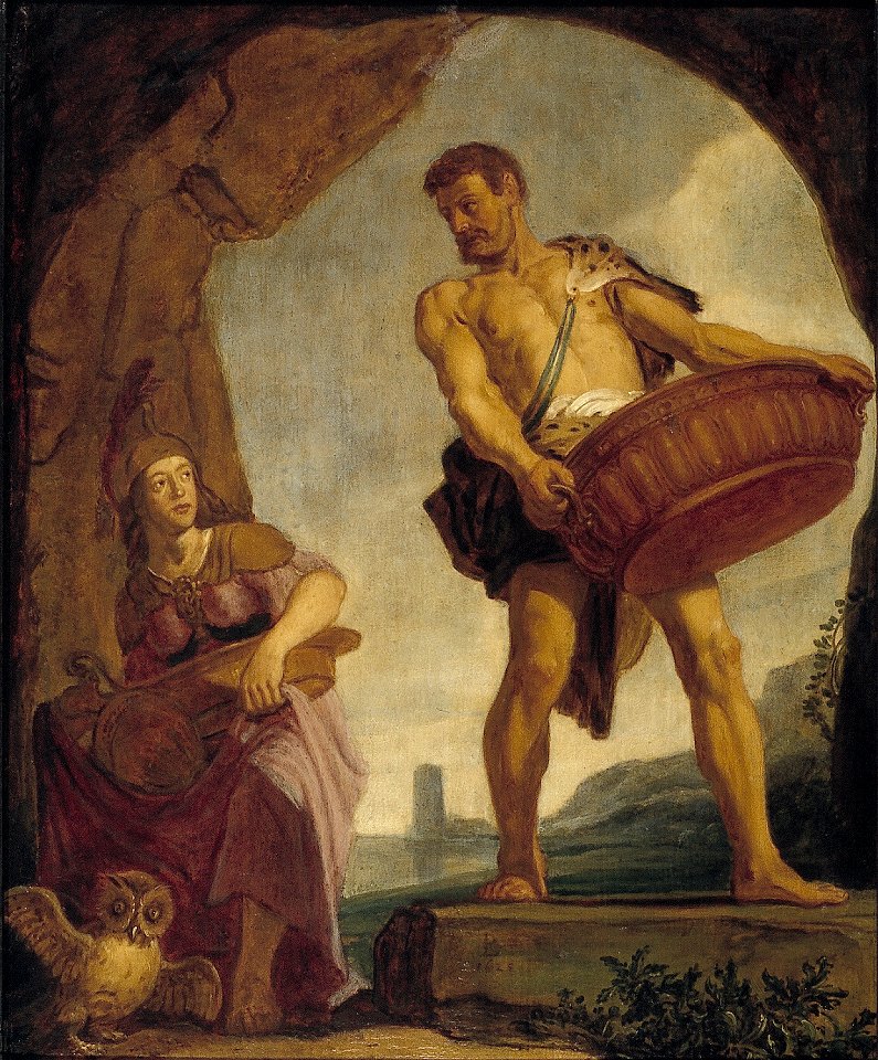 P.P. Lastman - Odysseus en Minerva - NK1830 - Cultural Heritage Agency of the Netherlands Art Collection