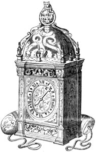 P120b-Curious Antique Clock, belonging to Henry III