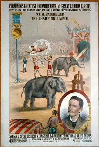P.T. Barnum's greatest show on earth, and great London circus, Sanger's Royal British menagerie & grand international allied shows LCCN99471610