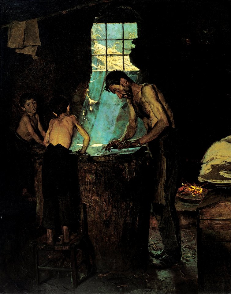 Peder Severin Krøyer - Italien village hatters - Google Art Project