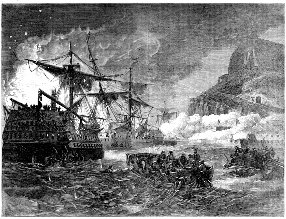 P313 The Siege of Gibraltar by the Allied Forces of France and Spain